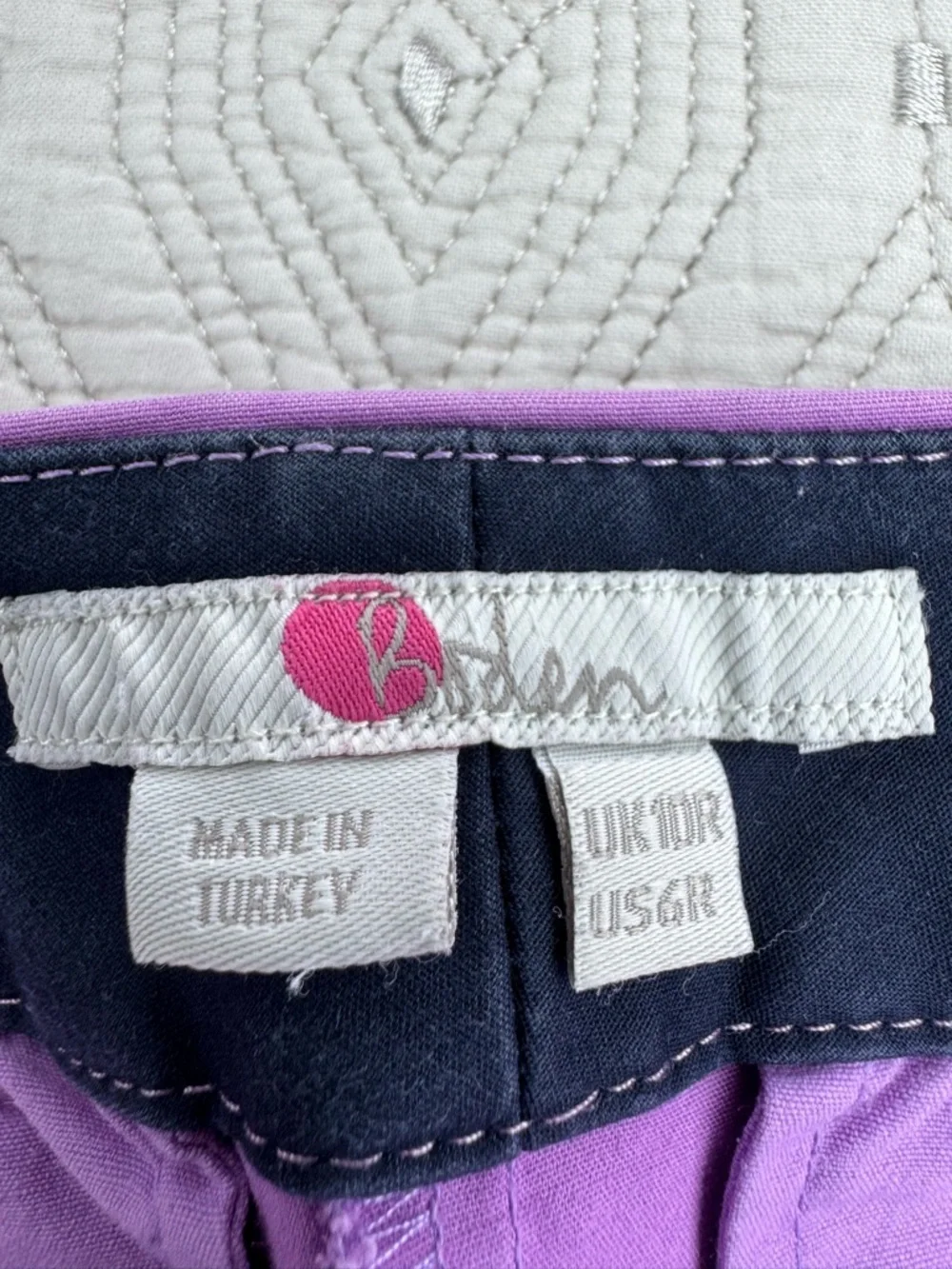 Boden Richmond Lavender Purple Lilac Ankle Pants Women's 6R Slim Tailored - Picture 15 of 16